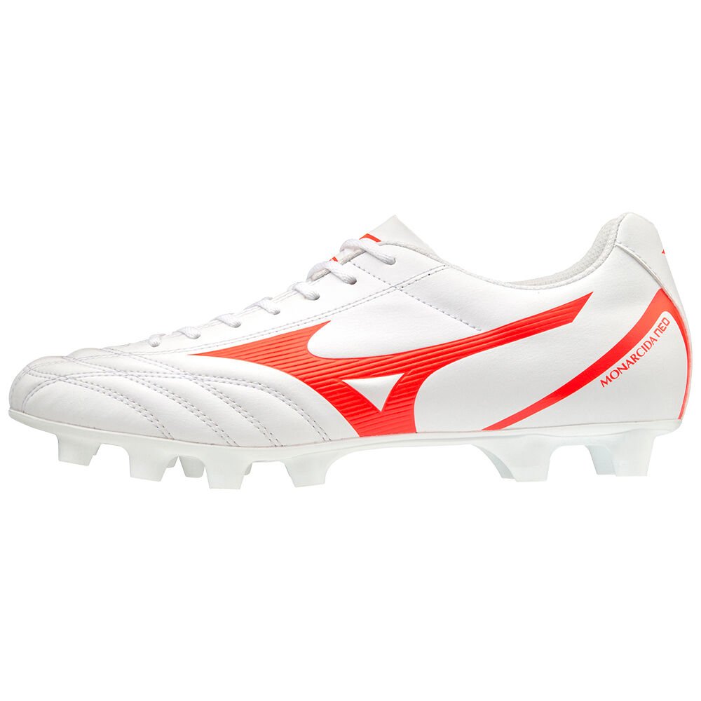 Scarpe Calcio Mizuno Monarcida Neo Select Donna - Bianche/Corallo - 40623-ZXJM